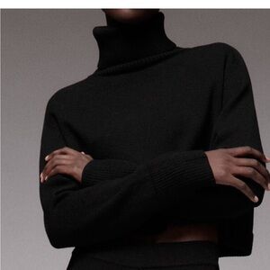 Zara crop turtleneck sweater